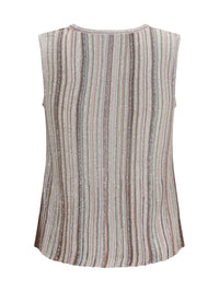 Missoni Women Sleeveless Ribbed Sequin Top