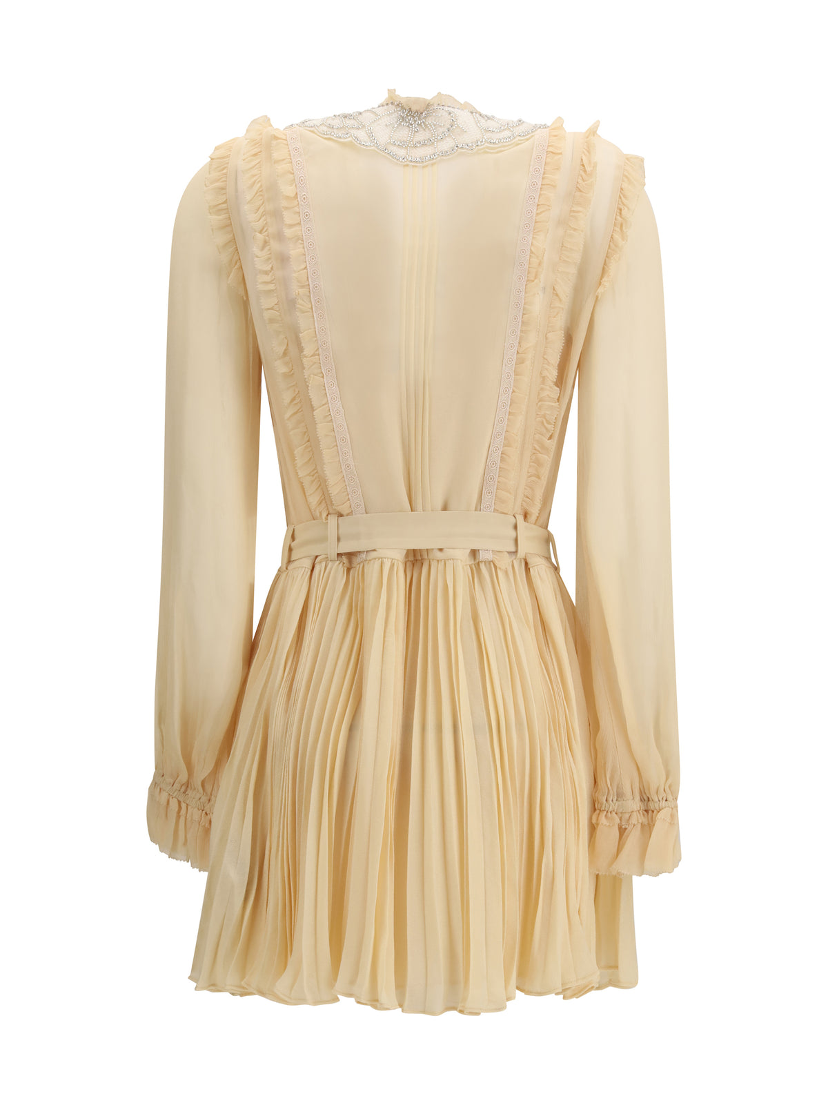 Self-Portrait Women Pleated Georgette Mini Dress