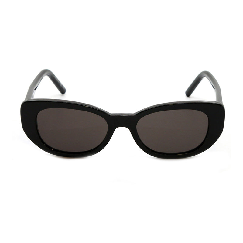 Saint Laurent Sunglasses Cat Eye Full Rim, Shiny Black Frame and Black Lens SL316BETTY001