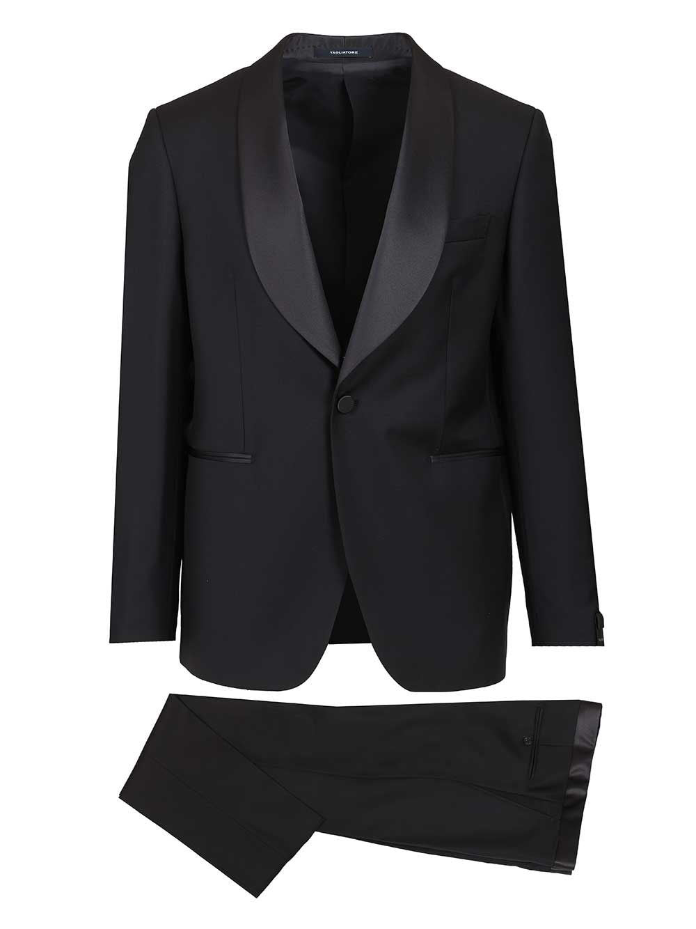 Tagliatore Men "Napoli" Tuxedo In Super 110S Wool