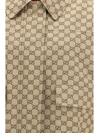 Gucci Women Gg Canvas Bomber Jacket