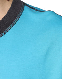 Dolce & Gabbana Blue Logo Crew Neck Short Sleeves Men's T-shirt
