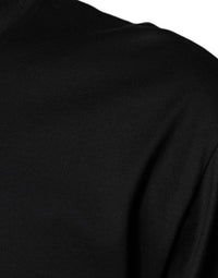 Dolce & Gabbana Black Cotton Crew Neck Short Sleeves Men's T-shirt