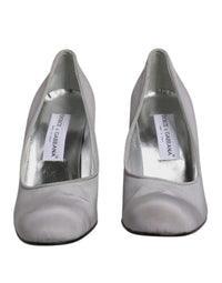 Dolce & Gabbana Gray Suede Leather High Heel Pumps Women's Shoes