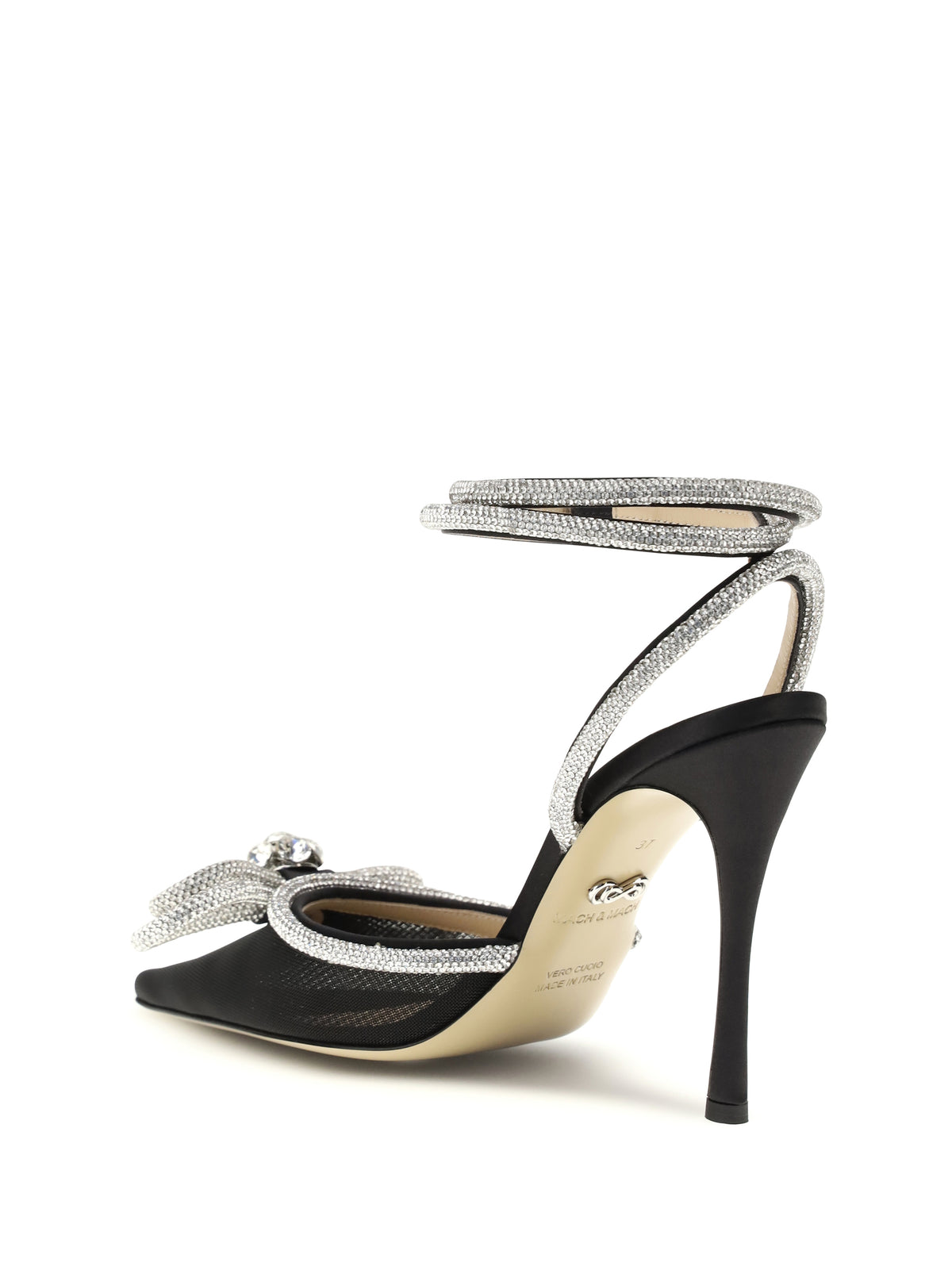 MACH & MACH Mach & Mach Women Double Bow Satin Pumps