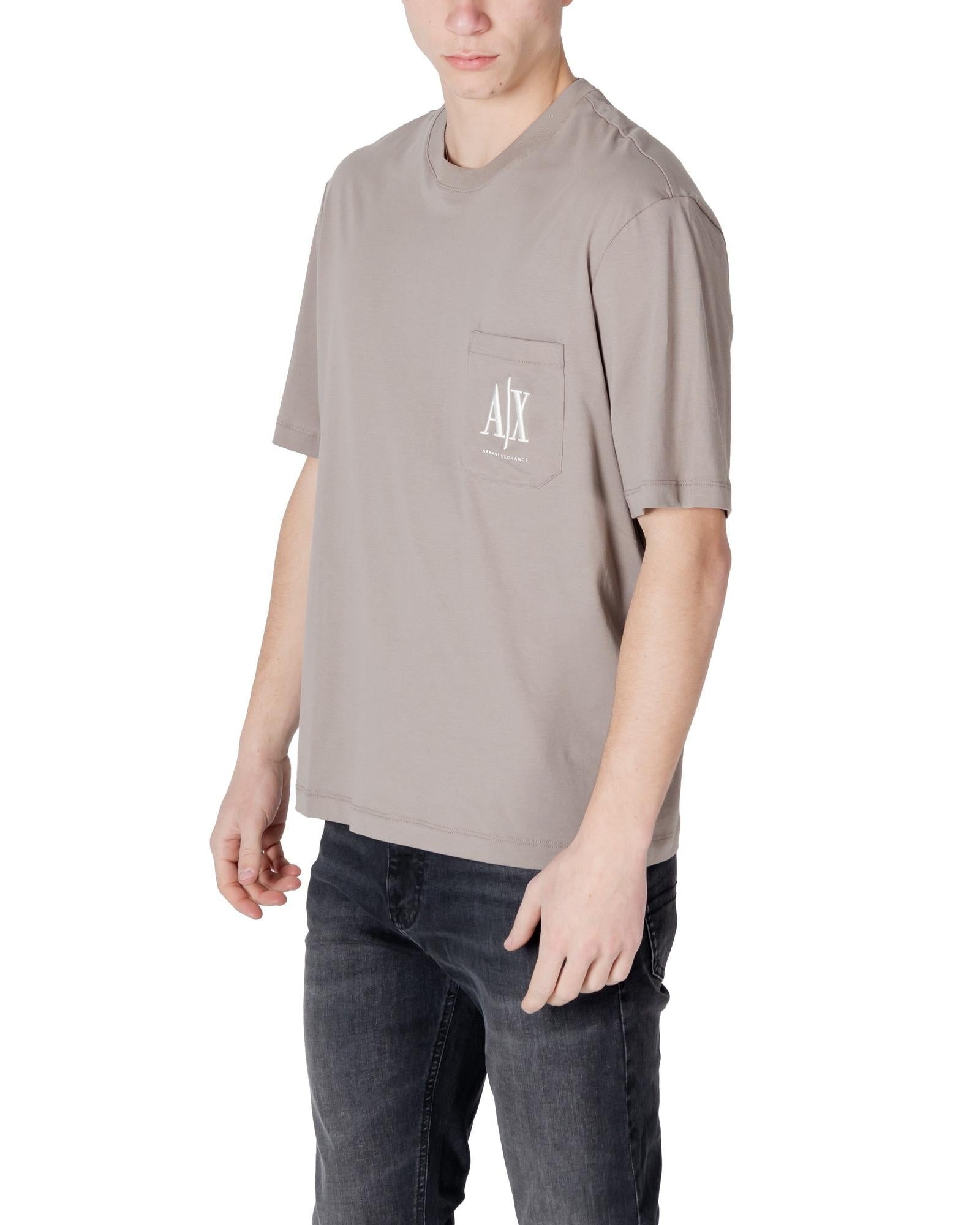 Armani Exchange AX Logo Pocket TShirt Men Brown Shirts – Bluefly