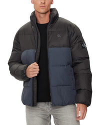 Calvin Klein Jeans Colorblocked Puffer Jacket Men Black Black