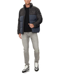 Calvin Klein Jeans Colorblocked Puffer Jacket Men Black