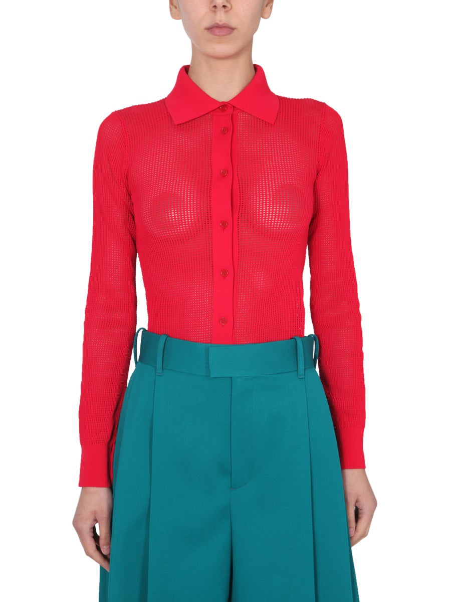 Bottega Veneta Women Mesh Cardigan