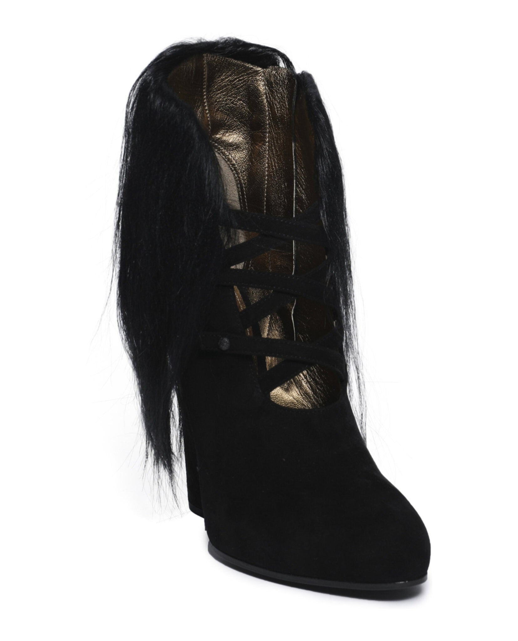 Bottega Veneta Womens Fur Heels