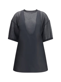 BALENCIAGA Balenciaga Women Hybrid Dress With Sheer T-Shirt