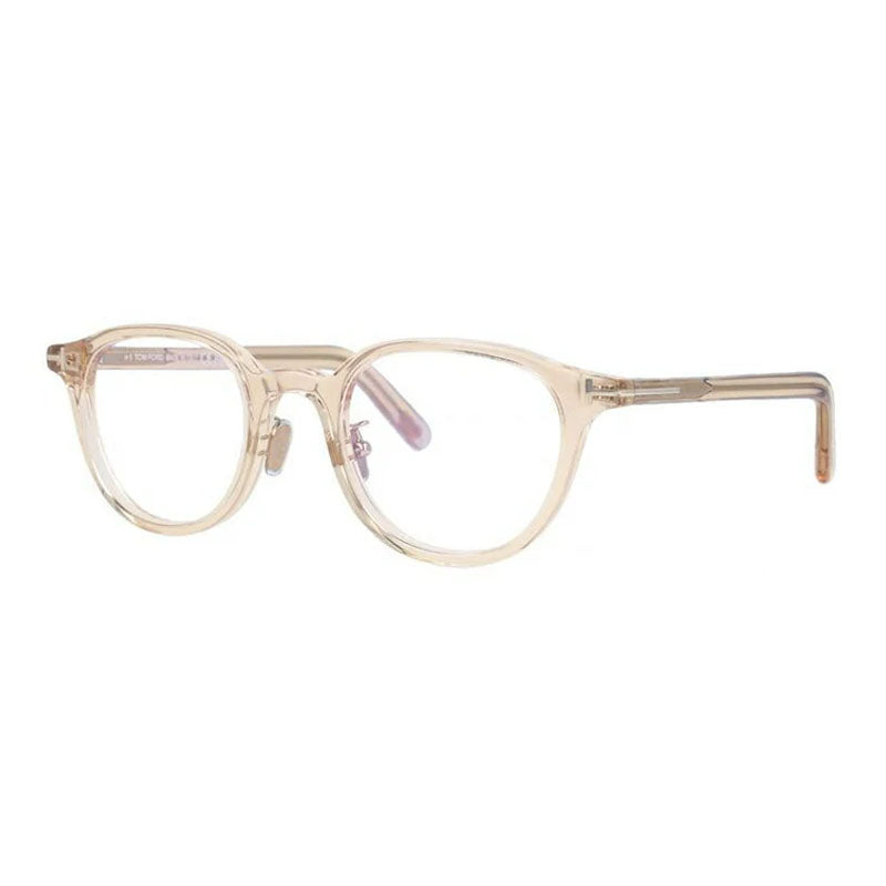 Tom Ford Eyeglasses Square Full Rim, Transparent Brown Frame and Clear Demo Lens Lens FT5857-D-B072