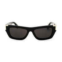 Palm Angels Sunglasses Cat Eye Full Rim, Black Frame and Dark Grey Lens PERI10KMALIBU1007