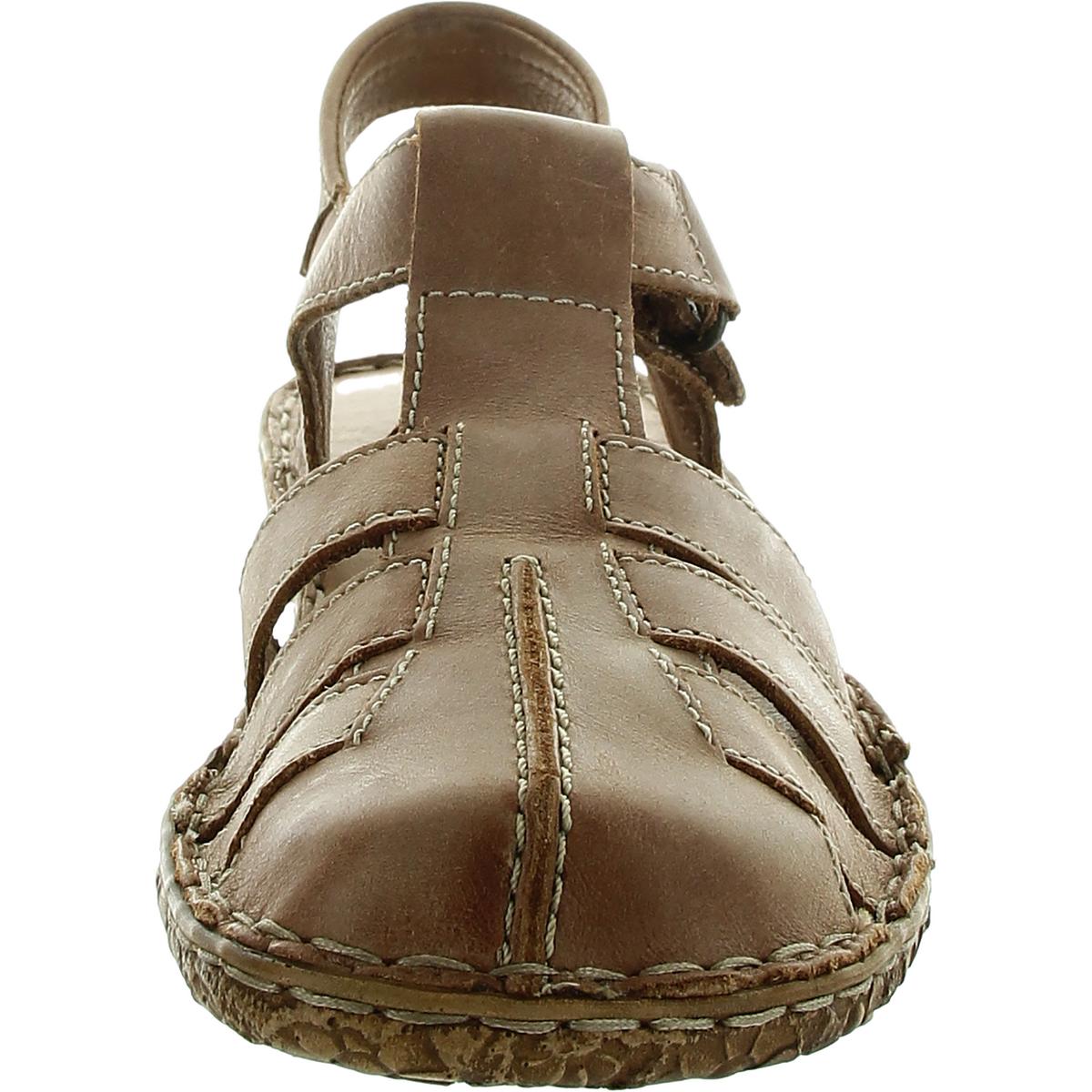 Womens Adjustable Leather Slingback Sandals