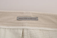 Ermanno Scervino Beige Slim Jeans Corduroy Skinny Women's Pants