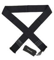 Dolce & Gabbana Dark Blue Polka Dotted Silk Men's Scarf