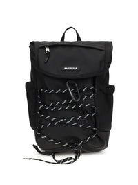 Balenciaga Men Metal Carabiner Detail Backpack