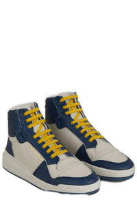 Saint Laurent Elevate Your Style with Mid-Top Blue Luxury Men's Sneakers12