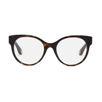 Roberto Cavalli Eyeglasses Round Full Rim, Dark Havana Frame and Clear Demo Lenses Lens VRC027M0722