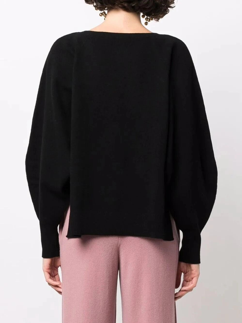 Alberta Ferretti Women V-Neck Ruffled Sweater