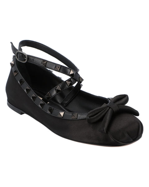 Valentino Garavani Bow Ballerinas Flats Women Black | Black