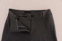 Ermanno Scervino Gray Wool Stretch Slim Women's Pants
