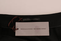 Ermanno Scervino Black Stretch Leggings Women's Pants