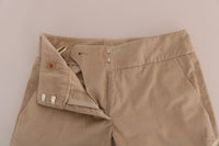 Ermanno Scervino Beige Cotton Bootcut Women's Pants