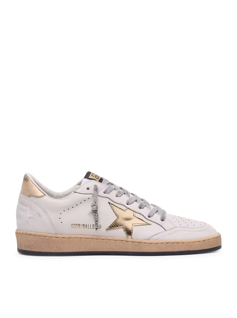 Golden Goose Deluxe Brand Golden Goose Deluxe Brand Women Ball-Star Sneakers With Golden Star And Tab On The Heel