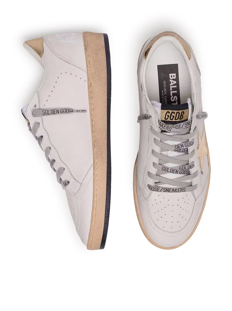 Golden Goose Deluxe Brand Golden Goose Deluxe Brand Women Ball-Star Sneakers With Golden Star And Tab On The Heel