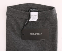 Dolce & Gabbana Gray Cashmere Stretch Women's Tights