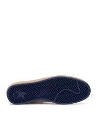Golden Goose Deluxe Brand Men Ball-Star Wishes In White Nappa With Blue Star And Heel