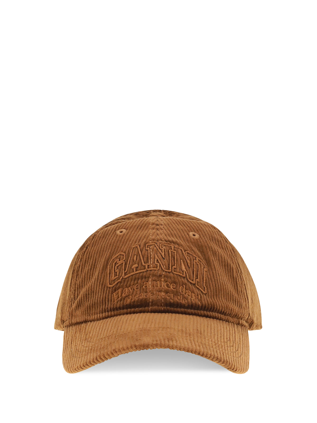 Ganni Women Corduroy Cap