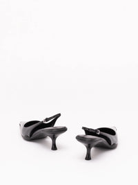 Prada Women Brushed Leather Slingback Pumps