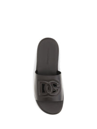 Dolce & Gabbana Men Embossed Logo Sandals