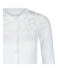 Valentino Valentino Womens Embroidered Cotton Cardigan