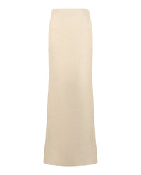 Valentino Womens Linen High-Low Skirt