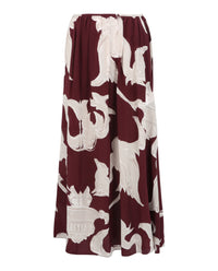 Valentino Womens Metamorphos Gryphon Midi Skirt