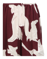 Valentino Womens Metamorphos Gryphon Midi Skirt