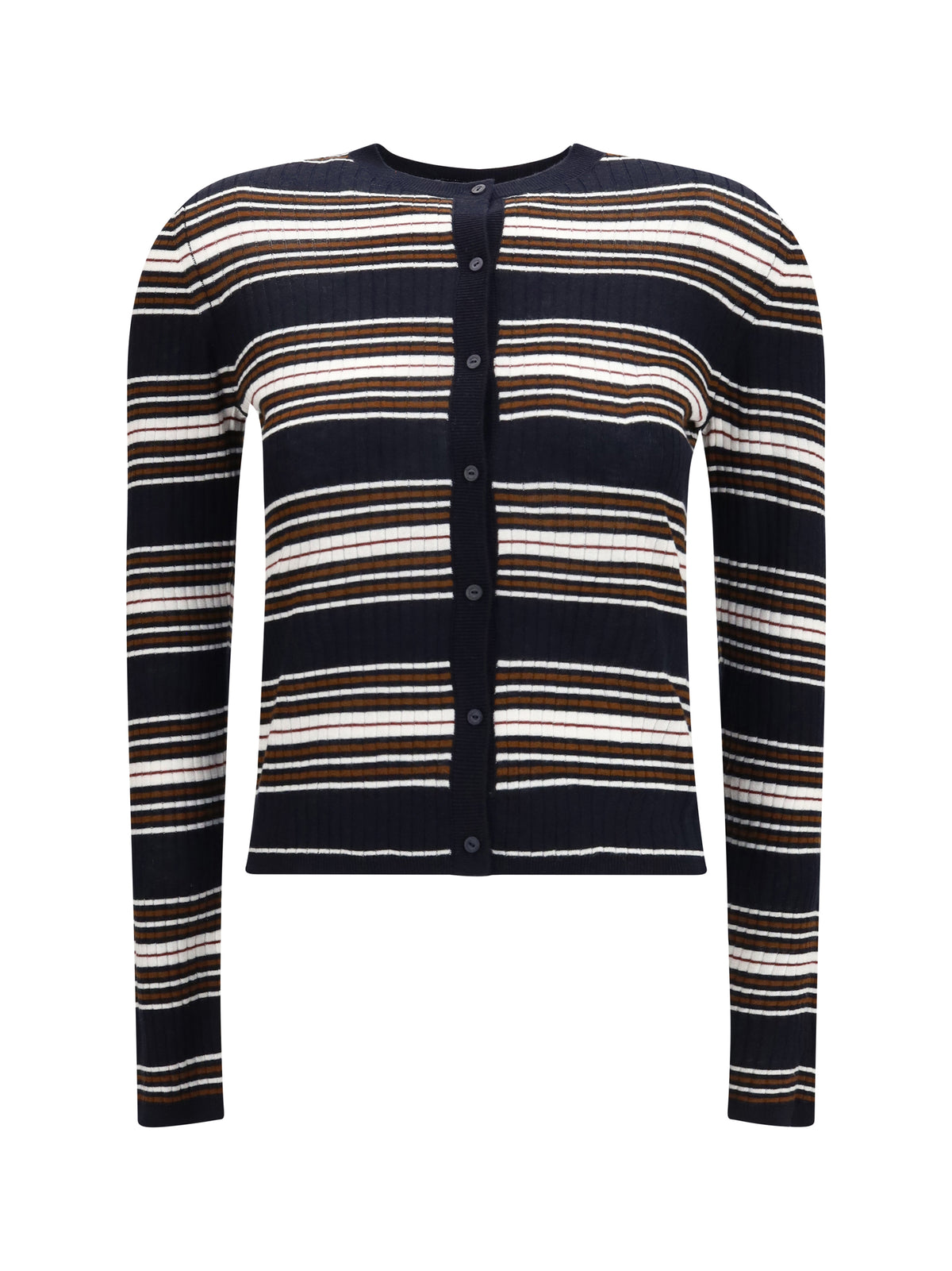MAX MARA STUDIO Max Mara Studio Women Striped Silk And Wool Cardigan