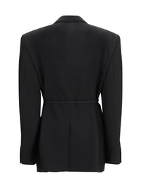 BALENCIAGA Balenciaga Women Barathea Wool Tailored Jacket
