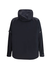 Thom Browne Men Nylon Cotton Hooded Jacket