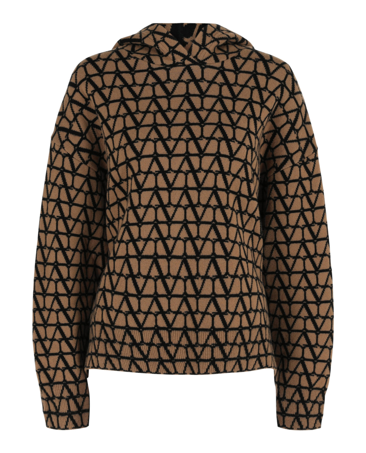 Valentino Womens Toile Iconographe Wool Hoodie