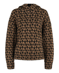 Valentino Womens Toile Iconographe Wool Hoodie