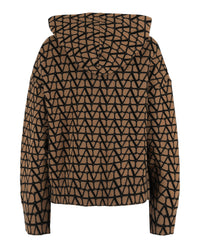 Valentino Womens Toile Iconographe Wool Hoodie