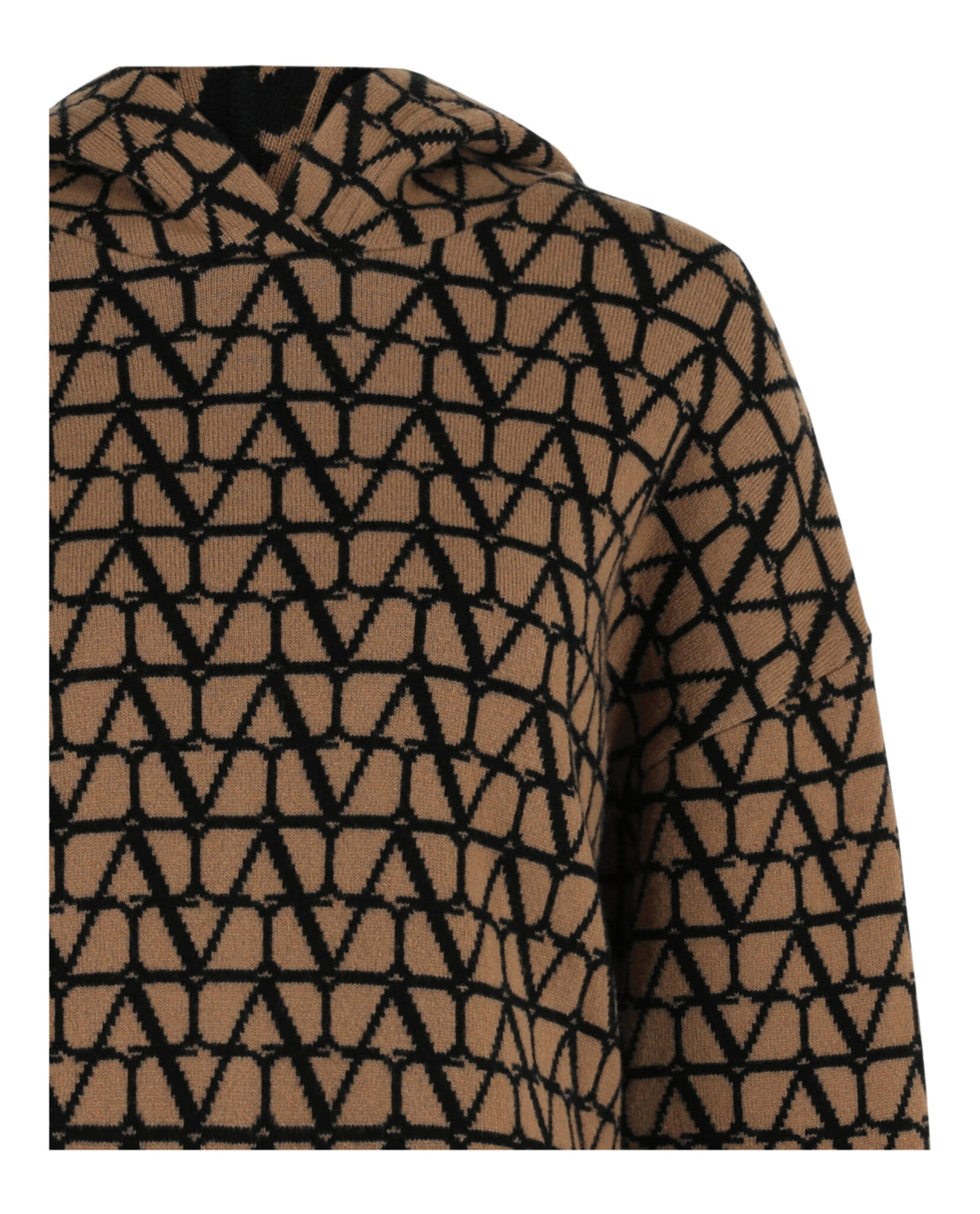 Valentino Womens Toile Iconographe Wool Hoodie