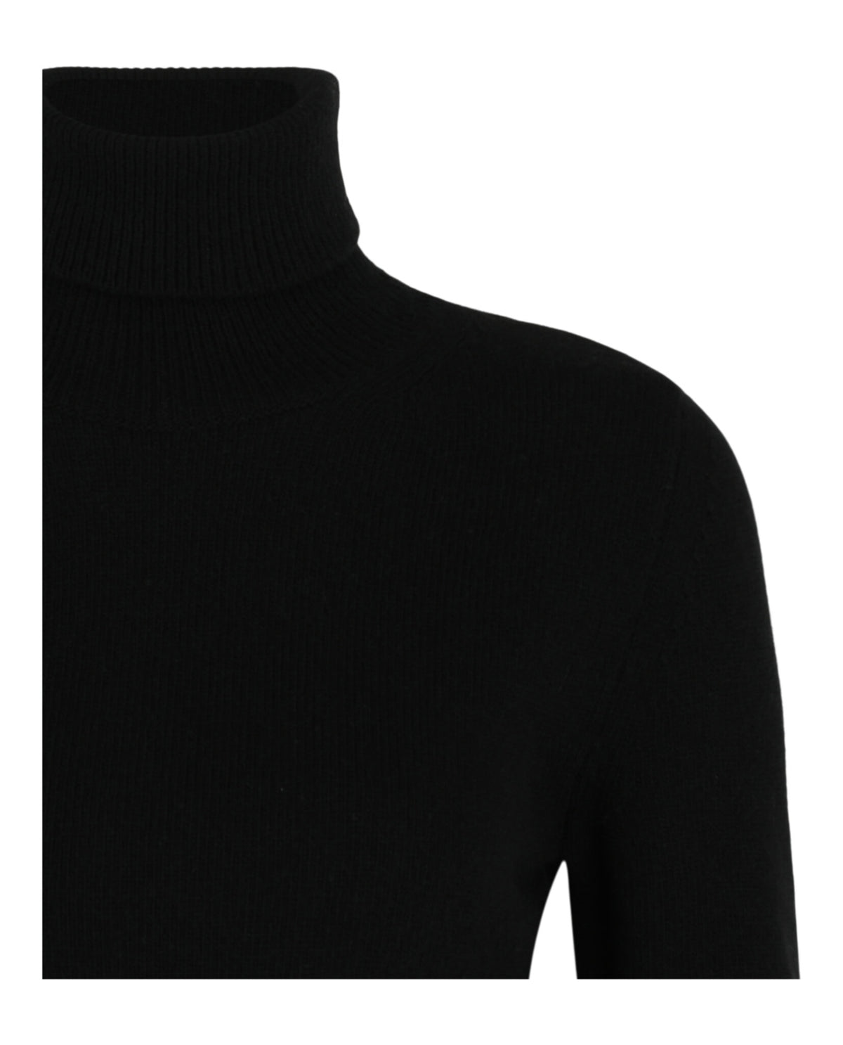Valentino Womens Solid-Knit Cropped Turtleneck Sweater