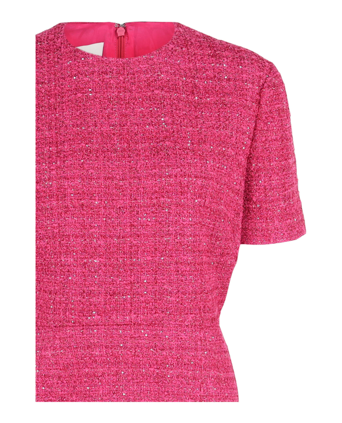Valentino Womens VLogo Pocket Metallic Tweed Mini Dress