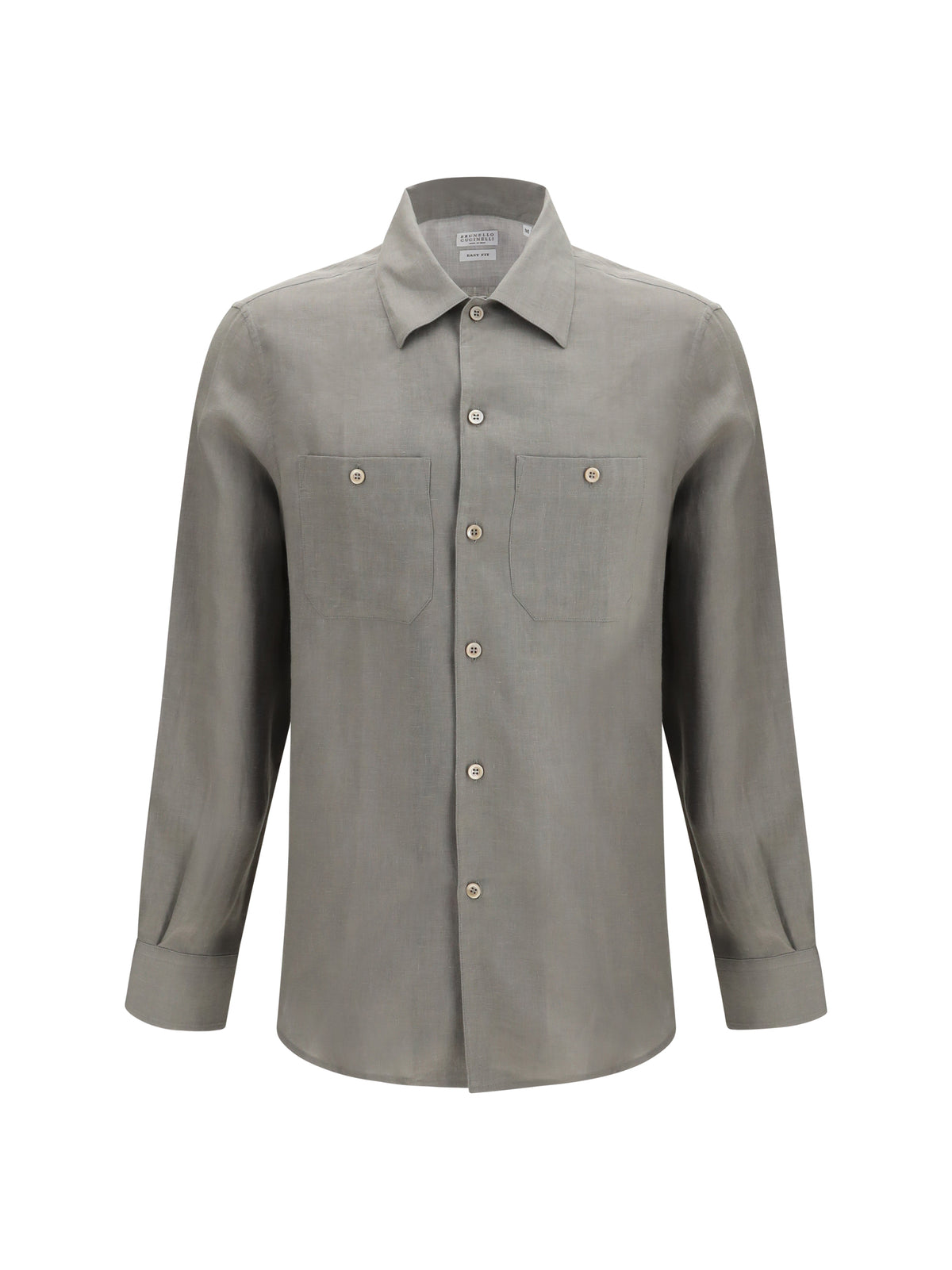 BRUNELLO CUCINELLI Brunello Cucinelli Men Easy-Fit Linen Shirt With Chest Pockets