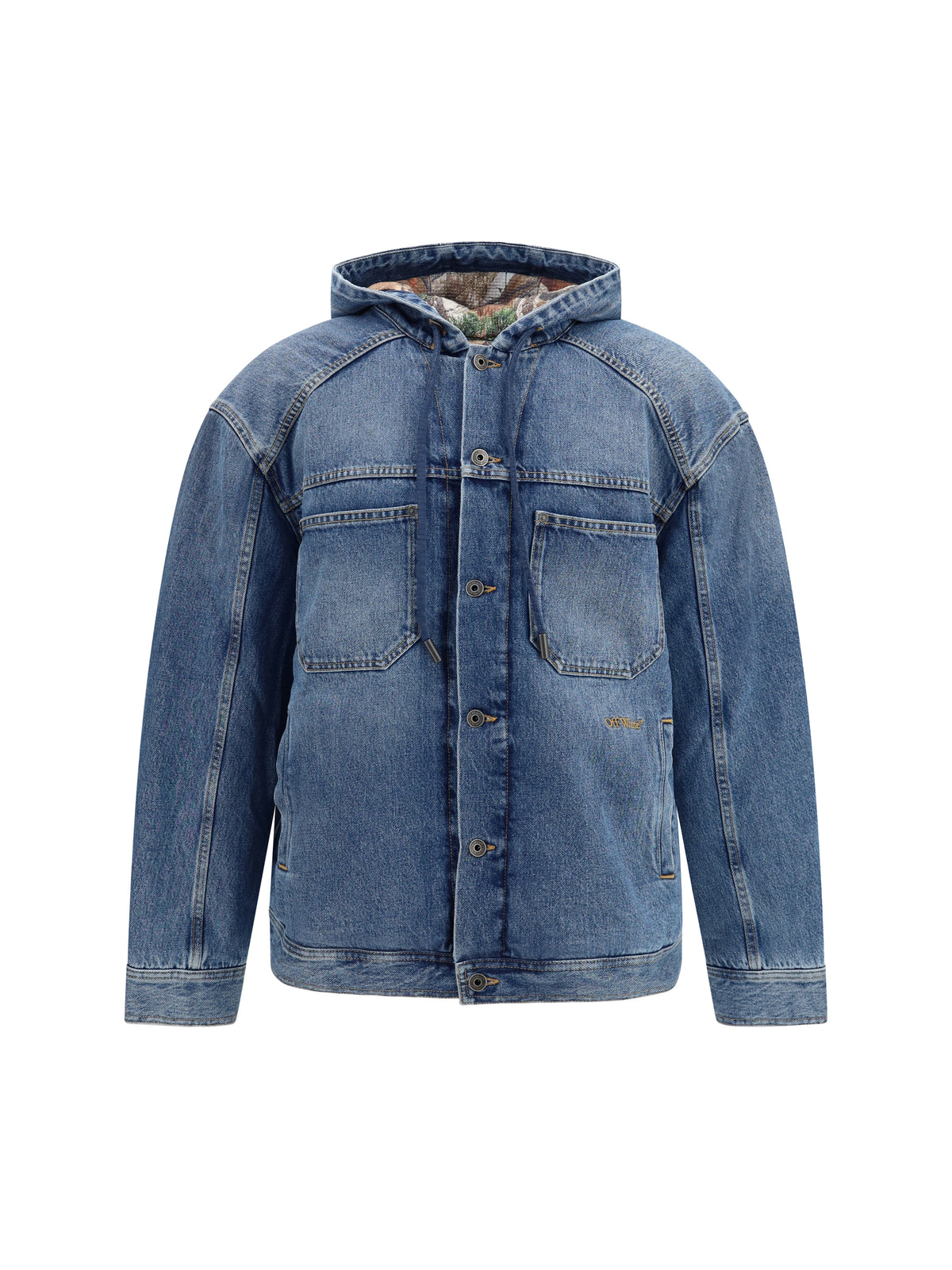 Off-White Men Bookish Padded Denim Jacket